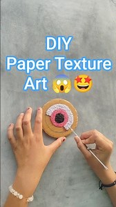 Diy Texture Art 🤩 | Paper Texture Art 😱 #viral #youtubeshorts #craft #texture #art #homedecor #diy