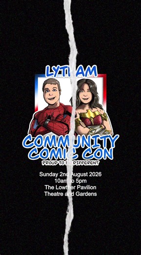 Mahna Mahna has an announcement to make… Lytham Community Comic Con is happening at The Lowther Pavilion Theatre & Gardens on Sunday 2nd August 2026 from 10am to 5pm ❤️🤍💙 Lytham Community Comic Con will be FREE to attend and will give local creatives, artists, makers, cosplayers, clubs and community groups a platform to shine 🫶 The Lowther Pavilion Theatre and Gardens ticks every box for us. It shares our community first ethos and gives us two fantastic indoor spaces alongside beautiful outdo