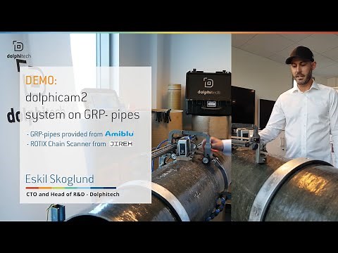 Demo Dolphicam2 on GRP-pipe
