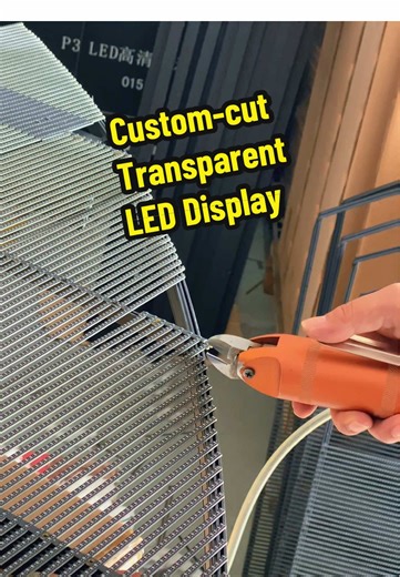 Custom Shaped Transparent LED Displays for Clients