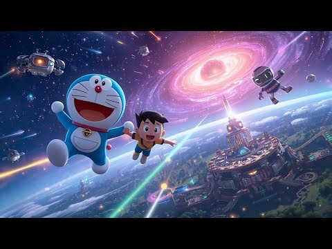 “Doraemon and the Gadget Galaxy Adventure – A Magical Kids’ Space Poem”