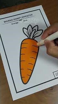 Coloring Carrots with Bright Crayons | Learning Colors for Kids