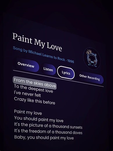 Paint My Love lyrics – Michael Learns To Rock
