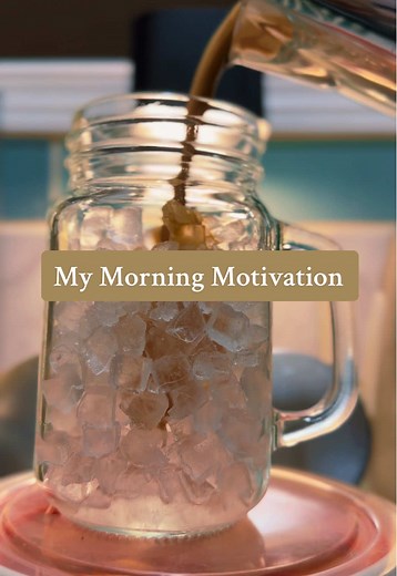 What’s gets you up every morning? ☕️ Need to upgrade my machine 🤔 #coffeetiktok #coffeetok #icedcoffee #morningmotivation #routines