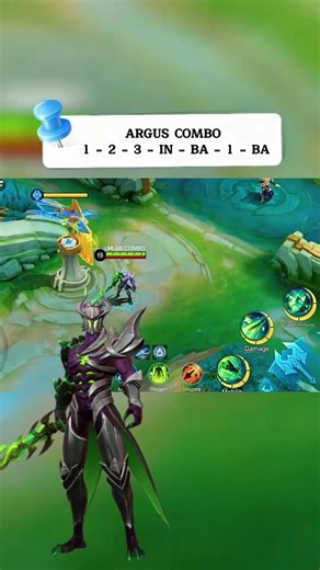 Argus best combo for beginners 🔥🔥🔥| mobile legend #mlbb​ #shorts​ #trending​#MLBBGoldenMonth