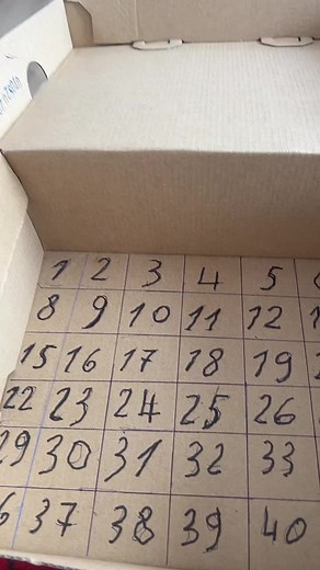 Exploring Number Patterns in a Cardboard Grid