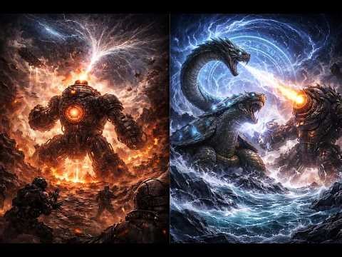 Mech vs Dragon Epic Battle (AI Cinematic)