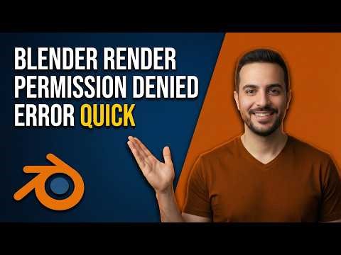 Blender Render Permission Denied Error (Quick Fix Guide)