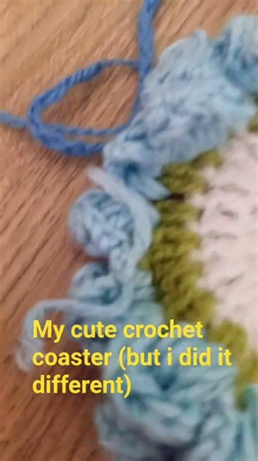 My cute crochet coaster (but i did it different)