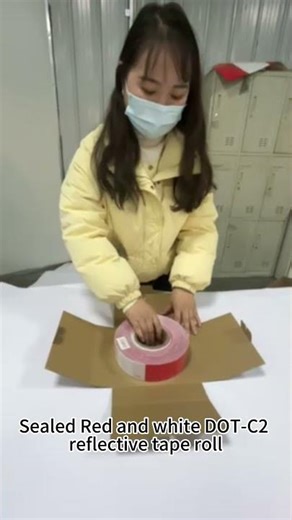 DOT-C2 Reflective Tape Unboxing & Export Packing | OEM Traffic Safety Manufacturer #reflective