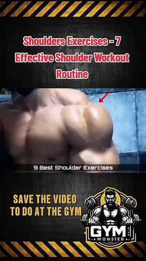 Shoulders Exercises - 7 Effective Shoulder Workout Routine #fitness #training #gymmosnter #bodybuilding #dumbbells #shoulderworkout #shoulders
