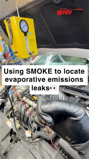 Using SMOKE to diagnose a vehicle!! #cartips #automobile #mechanic #autorepair