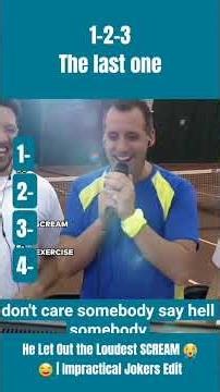 He Let Out the Loudest SCREAM 😭😂 | Impractical Jokers Edit #funny #viral #comedy #shorts #celebrity