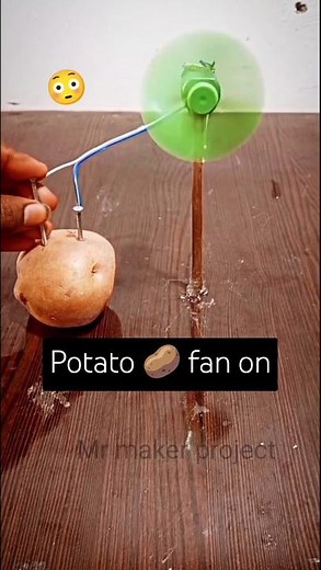 DIY Free Energy Generator Using Potato Power – Science Experiment! #shorts #mrmakerproject