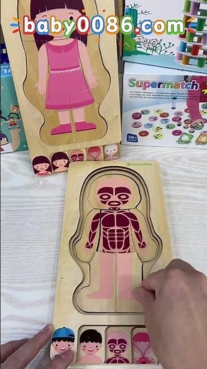 Baby Early Education Human Body Parts Puzzle, Learning Made Fun | Must-Have for Toddlers.