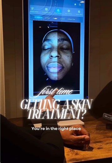 First time booking an advanced facial? You’re in the right place 🫶🏾 Before we treat your skin, we make sure we truly understand it. We get to know your current skin condition, any concerns, and long-term goals Our AI 3D Skin Scanner analyses your skin beneath the surface, detecting pigmentation, dehydration, texture, sun damage, and more - and can even pick up on concerns years before they show up! This allows us to create a personalised treatment and skincare plan, tailored specifically to yo