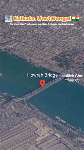 🌁 Howrah Bridge ✨ | The Heartbeat of Kolkata ❤️ #travel #nature