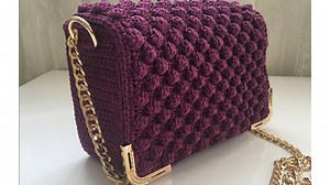 How To Crochet Popcorn Stitch Bag