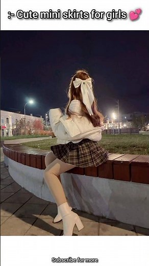 cute mini skirts for girls 🦋 try this 🔥 skirts look attractive 💕#fashion #fashiontrends #outfit