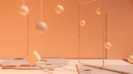 Geometric, Shapes, 3D. Free Stock Video