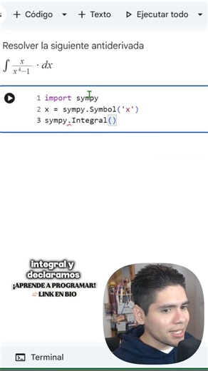 📘🐍 Resolver una integral en Python nunca fue tan fácil