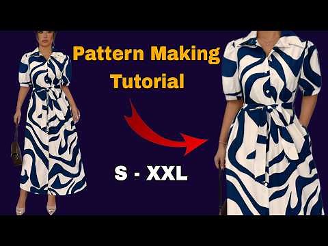 How to Sew a Women's Dress?👗 Elegant Summer Dress Pattern Tutorial for All Sizes and Beginners