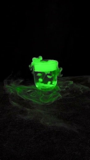 This Green Slime Looks Like an Alien Melted Here! 👽💚 #Shorts #Viral #Satisfying #Trending