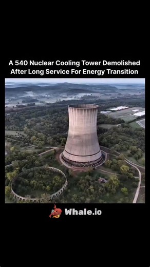 BeingProfit on Instagram: "A 540 foot nuclear cooling tower was demolished after serving for over 50 years at a power generation site. Such towers released excess heat through evaporation and were built to withstand extreme conditions. Demolition followed strict safety planning using controlled explosives to collapse the structure inward. The cleared site opens possibilities for modern energy infrastructure and redevelopment aligned with current efficiency and safety standards. #nuclearplant #te