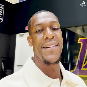 Rajon Rondo is back in the building 🏢 | Los Angeles Lakers