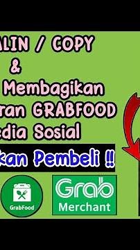 Cara Ambil Link Restoran GRABFOOD || Cara Membagikan Link Restoran Grabfood Ke Sosial Media