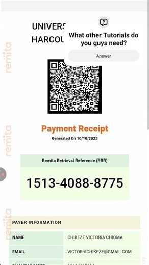 How to pay your school fees on the UNIPORT portal, Part 4✨ remita reciept