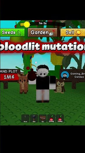 Bloodmoon🔴 event in GAG 2 | bloodlit mutation | #roblox #growagarden2