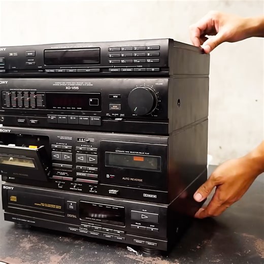 Restored A 40 Year Old SONY Speaker System That Was Badly Damaged And Rotten | WT TH Woodworking