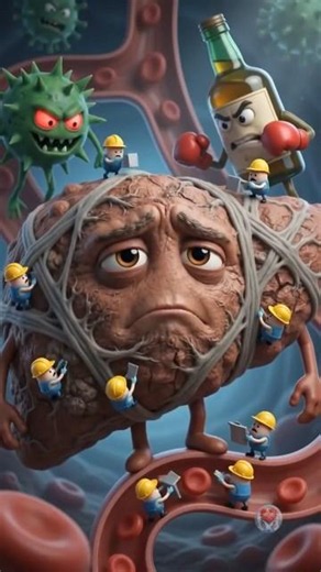 🩺What Happened to Your Liver? #health #animation #healthyfood
