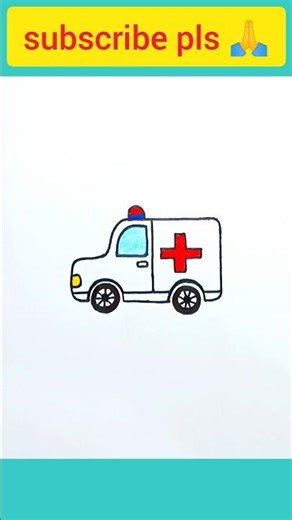 how to draw ambulance for kids #shorts #drawing #art #ambulance