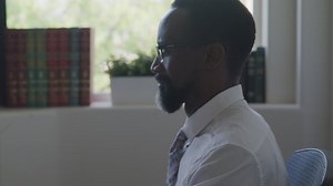 Profile of Man Working in Office