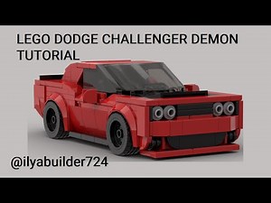 LEGO Dodge Challenger Demon Speed Champions MOC Tutorial