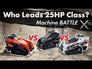 Does NAME BRAND Hold Up? 25HP Mini Track Loader / Skid Steer BATTLE - Kubota, Bobcat & Vmeng