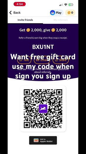 Use the app fetch reward to get free gift cards!!