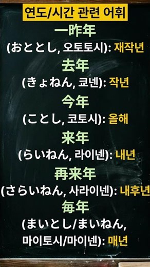 ✔ “일본어 시간 표현 (연도 완전 정리)”