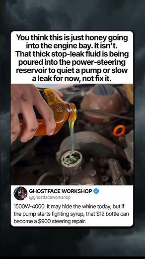 THE HONEY THICK POWER STEERING FIX