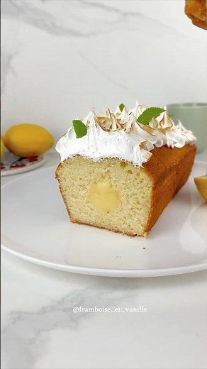 Cake au citron meringué ! Recette en description ! #recipe #easyrecipe #gourmand #recette #pastry