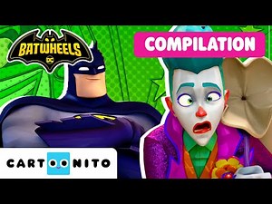 🦇 TOP 5 🦇 Batman Vs Joker | Batwheels | Cartoon For Kids| Cartoonito