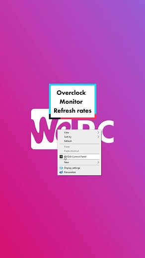 Easy way to overclock your Monitor! ⚡️ - #gamingmonitor #refreshrate #overclock #techtok #pctips #gaming #gamer #pcgaming #pc