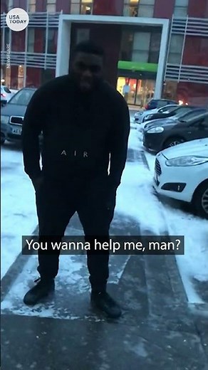 UK man can’t stop slipping on ice | USA TODAY #Shorts