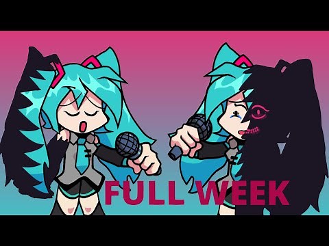 FRIDAY NIGHT FUNKIN mod Hatsune Miku vs EVIL BOYFRIEND FULL WEEK!