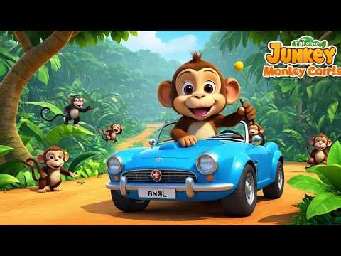 Singe conduit voiture jungle 🐒🚗🌴