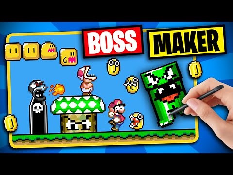 I made everything an enemy in Mario World?! - Mario Boss and Enemy Maker?! (Mario Multiverse)