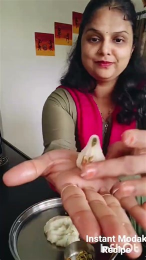 Instant Modak recipe/ Only 3 ingredients Modak / Ganpati Bappa Moriya 🙏 Coconut Modak #instantmodak