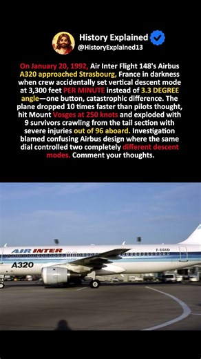 The Flight Where Pilots Set 3,300 Feet Per Minute Descent Instead of 3.3 Degree Angle With One Butto